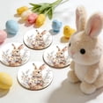thumbnail image 4 of Wooden Small Placemats for Small Table Easter Theme Heat Resistant Coasters for Cups 4X4 Inch 1-Pack, 4 of 6