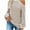 Beige, variant on IROINNID Reduced Womens Sweater Knit Cold Shoulder Pullover Sweater Solid Color Casual Mid-Length Long Sleeve Button Knitting Sweatshirt Tops Blouse Shirt Sweater