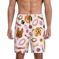 thumbnail image 2 of Rocae Cute Dog for Men's Soft Sleep Pajama Shorts, Waistband and Pockets, 2 of 9