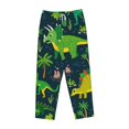 thumbnail image 4 of Bingfone Pajamas For Women,Dinosaurs And Flowers Pajama Pants With Pockets-Large, 4 of 9