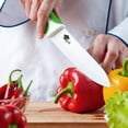 thumbnail image 3 of Ceramic Knife Set with Cover and Peeler, 3/4/6 Inch White Paring Knives for Kitchen, Ultra Sharp Kitchen Knives for Fruits Vegetables, 3 of 8