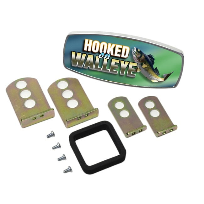HitchMate Premier Series Hitch Cap Hooked on Walleye