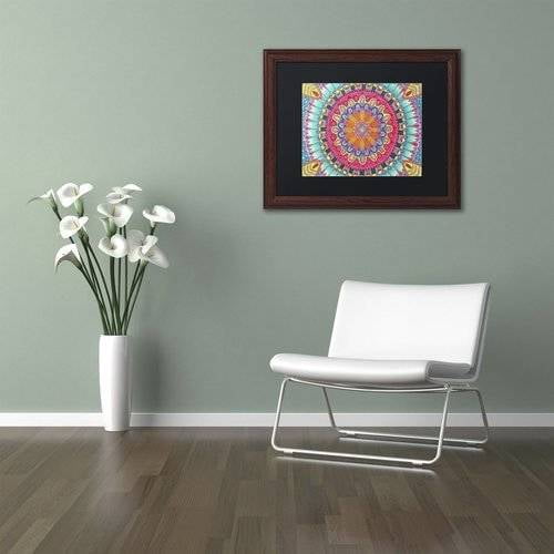 Trademark Fine Art "Summer Fun" Canvas Art by Hello Angel, Black Matte, Wood Frame
