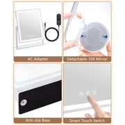 DECLUTTR Lighted Makeup Mirror, Hollywood Vanity Mirror with Lights, LED 10x Magnifying Mirror, White