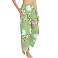 thumbnail image 2 of Balery Cute Frog2 print Women's Pajama Pants,Ultra Lightweight Pjs,Lounge Pant-Small, 2 of 9