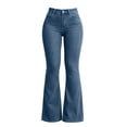 thumbnail image 7 of Dagugfen Jeans for Women Flare Leg High Waist Slim Fitted Denim Pants Butt Lifting Fashion Casual Pants with Pockets, 7 of 7