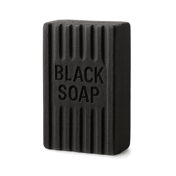 (Pack of 1) Back2Naturalness African Black Soap Bar Unscented for Sensitive Skin Cleanser with Shea Butter 4 oz