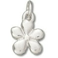 thumbnail image 1 of Sterling Silver 20" .8mm Box Chain 5 Petal Daisy Flower Pendant Necklace, 1 of 2
