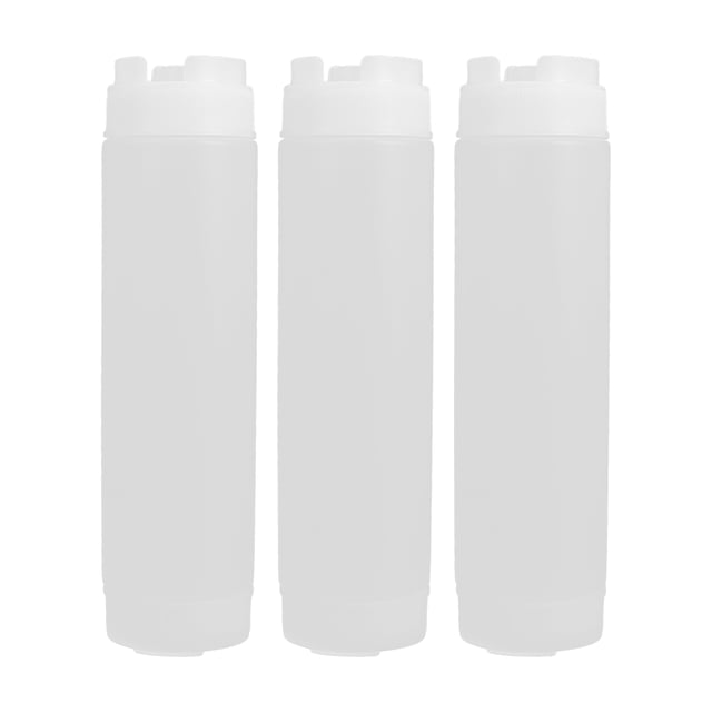 3 uds botellas exprimibles para salsas para ensalada de queso y salsas de tomate dispensadores de salsa recargables botellas de condimentos 480ml