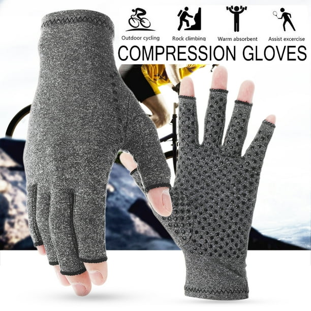 Arthritis Gloves with Grips Textured Open Finger Compression Hand