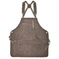 thumbnail image 1 of Delantal de trabajo encerado con 9 bolsillos, correa ajustable para unisex kaili Sencillez, 1 of 2