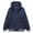 Dark Blue, variant on IROINNID Men's Hoodie Shearling Long Sleeve Solid Color Loose Fleece Zip Up Outwear