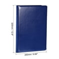 thumbnail image 2 of Uxcell A4 Business Portfolio PU Leather Padfolio Organizer Legal Document Folder Professional, Blue, 2 of 6