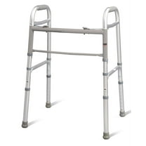 Carex Aluminium Folding Walker for Adults with Height Adjustable Legs, 300 lb Weight Capacity