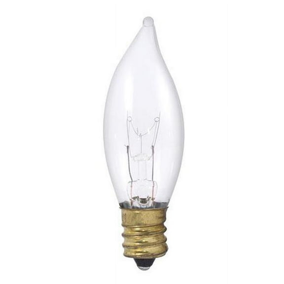 Bulbrite Pack of (50) 40 Watt Dimmable Clear CA8 Incandescent Light Bulbs with Candelabra (E12) Base, 2700K Warm White Light