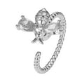 thumbnail image 2 of Fiudx Anillos de Abeja, Elegante Conjunto de Joyas de Cobre, Elegante Anillo de Diamantes para El Dedo Índice, Regalo para Banquetes, Accesorio de Moda para Mujer, Cómodo para Uso Diario, Diseño Únic, 2 of 4