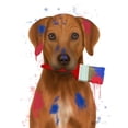 thumbnail image 2 of Fab Funky 19x24 Black Ornate Wood Framed with Double Matting Museum Art Print Titled - Rhodesian Ridgeback Painter, 2 of 4