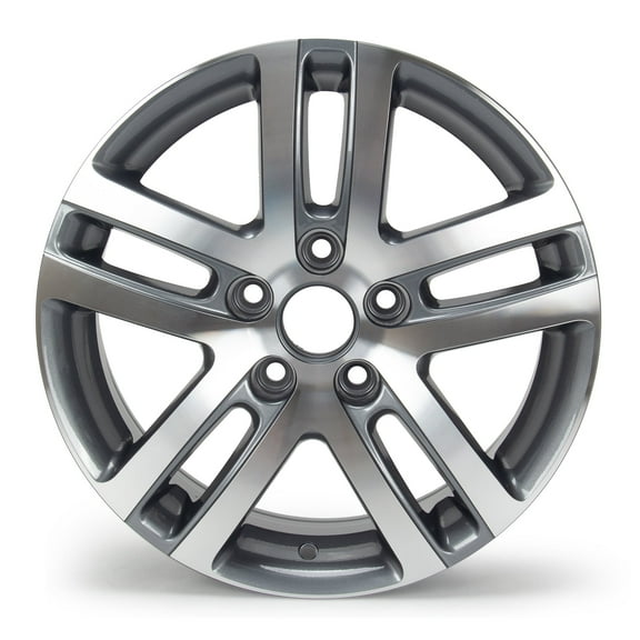 16" Wheel Rim 16x6.5-inch 5-Lug Grey, for 2005-2018 Volkswagen Jetta, Replacement Rims 69812