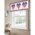 thumbnail image 6 of Valances for Windows Independence Day Rod Pocket Cafe Window Treatments Valance Curtains for Kitchen Bathroom Laundry Basement Windows 60"x18", 6 of 9