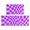 Purple Wavy Checkered Pattern, variant on Purple Wavy Checkered Pattern Anti Fatigue Kitchen Rugs Set Of 2, Non Slip Washable Decorative Floor Mats for Kitchen Sink Laundry, 17"x30" and 17"x47"