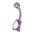 thumbnail image 4 of Belly Button Rings Trendy Gifts Titanium 1.6mm Belly Piercing Hoop for Girls, 4 of 8