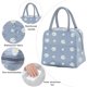 thumbnail image 3 of Bolsa térmica aislante de lona gris, bolsa de almuerzo impermeable para oficina, para mujeres, hombres, escuela y oficina, niñas y niños, 1 ud. ER, 3 of 5