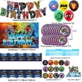 thumbnail image 2 of ZOOUSQII The Avengers Birthday Party Supplies, Party Decorations Set Include Plates Napkins Banner Balloons Cake Toppers Tableware Party Supplies for Boys Girls Birthday Party PD221-115, 2 of 6