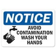 thumbnail image 1 of SignMission OS-NS-A-1218-25583 OSHA Notice Aluminum Sign - Avoid Contamination, 1 of 1