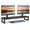 Brown, variant on Dual Monitor Stand Riser, 39Inch Large Monitor Stands for 2 Monitors, Computer Monitor Stand, Wooden Desktop Oraganizer Shelf for Office Desk Computer,Laptop,TV