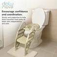 thumbnail image 5 of Dolu Nuve Potty Toilet Training Seat with Adjustable Ladder for Kids 2+, Eco Green, 5 of 9