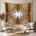 thumbnail image 2 of Brown Southwest Tapestry for Bedroom Wall Hanging Tapestry, Western Rustic Ethnic Mexican Aztec Ceiling Backdrop Tapestries Poster Blanket Wall Decor for Teens Room Living Room Dorm 55" x 73", 2 of 8