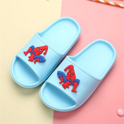 Disney verano nuevas sandalias para niños zapatillas verano linda princesa dibujos animados resistente al desgaste antideslizante baño slippers160-Insole 15,8 cm Gao Jinjia LED