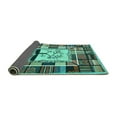 thumbnail image 2 of Ahgly Company Indoor Square Southwestern Turquoise Blue Country Area Rugs, 4' Square, 2 of 4