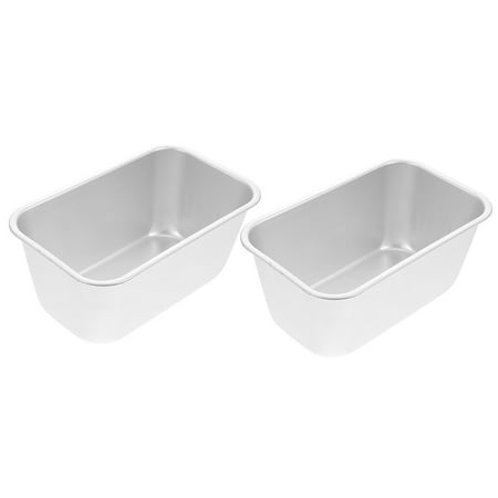 

2pcs Aluminium Alloy Baking Pans Bread Pan Mold Loaf Pans Toast Molds for Kitchen