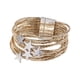 thumbnail image 2 of Pulsera tipo brazalete para niña, pulsera apilable, artículos para fiestas, multifuncional . Oro, 2 of 8