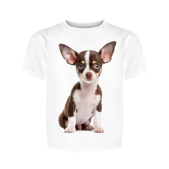Baby Chihuahua Sitting Tee Girl's -Image by Shutterstock