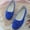 Blue, variant on Women's Candy-Colored Bowknot Shallow Mouth Flats, French Style Fashionable Spring Autumn Bright Color Casual Footwear White 9