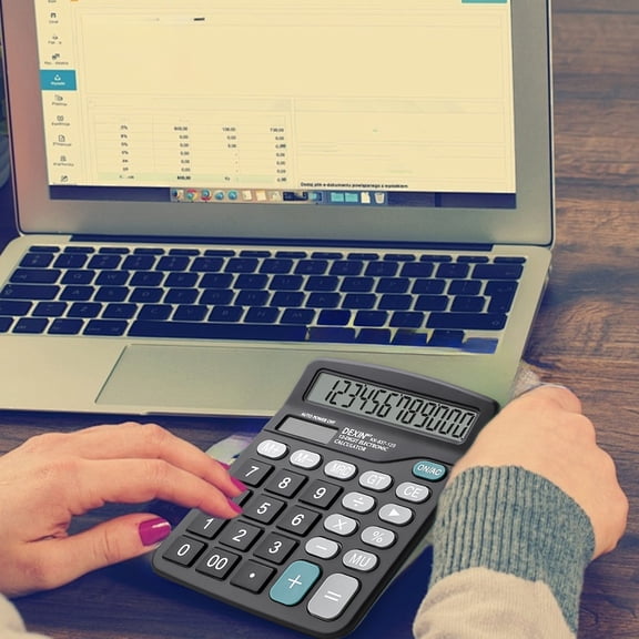 Ywuzuh Calculators Desktop Cute Basic Calculator with Large LCD Display and Buttons, for Office, S chool, Home Use