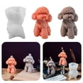 thumbnail image 1 of Fiudx Molde de Osito de Peluche, Adorable Molde de Silicona para Velas, para Hacer Figuras de Yeso Realistas, Herramienta Versátil para Manualidades, Proyectos de Resina con Jabón y Velas Perfumadas,, 1 of 6