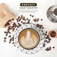 thumbnail image 5 of 8-piece coaster set, suitable for beverages, 4-inch large coasters protect tabletops from hot and cold drinks, multi-functional coasters, excellent home decorations, non-slip and easy to clean., 5 of 6