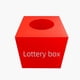 thumbnail image 3 of Caja de lotería roja, caja de lotería, caja de colección, caja de lotería, caja de embalaje de plástico en blanco, caja de lotería para votación, caja de lotería, 3 of 4