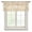 Beige, variant on Teal Palm Leaves Semi Sheer Valance Curtains Summer Botanical Tropical Plant Rustic Voile Valances Curtain Rod Pocket Small Window Treatment for Kitchen Bathroom Cafe 42"x12"