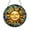 Acrylic 3.5 Inch, variant on Celestial Sun Face Stained Glass Window Hanging, Spiritual Home Decor with Glowing Artistic Detail