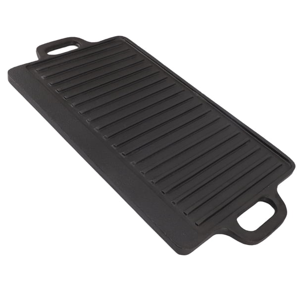 Placa de Plancha Sartén ANGGREK Antiadherente Reversible de Hierro Fundido