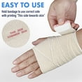 thumbnail image 5 of LotFancy 4 Pack Cotton Elastic Bandage Wrap 4 inches x 15 feet , Cotton Compression Bandages, 5 of 8