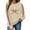 Beige, variant on Holzkary Baseball Sweatshirt for Womens 2025 Long Sleeve Crewneck Graphic Pullover Top Softball Casual Sport Shirt Long Sleeve Round Neck Casual Baseball Print Game Hoodless Hoodie Beige L