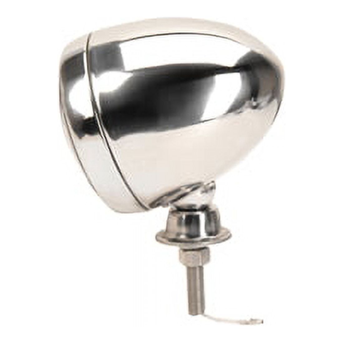 Stainless Steel Tear Drop 12 Volt Fog Lights, Clear Lens, Pair