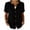 Summer Tops for Women Black, variant on Womens Cotton Linen Dressy Blouses, Summer Tops for Women Casual Lightweight V Neck Short Sleeve Shirts with Buttons Mothers Day Gifts