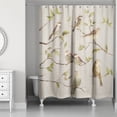 thumbnail image 2 of Creative Products Biege Birds on Branches 71x74 Shower Curtain, 2 of 2