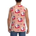 thumbnail image 4 of Goofa Bunny And Strawberry Printed Men's Sleeveless T-Shirt - Athletic Gym Workout Tank Top for Men - Moisture-Wicking, UPF 30+ Quick-Dry Muscle Tee-X-Large, 4 of 8
